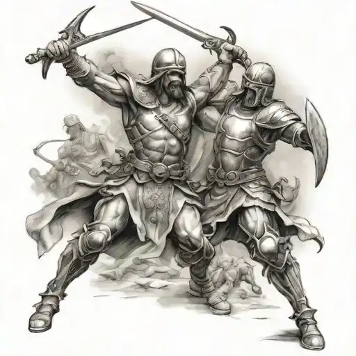 Christian Battle Scene