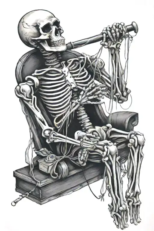 Puppet Skeleton With Strings