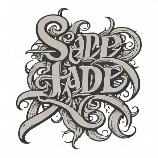 The Word Sade In A Chicano Font Representing Your Love
