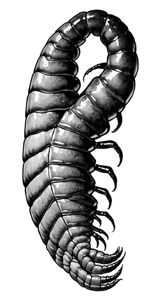 Scolopendra Walking Around The Hand