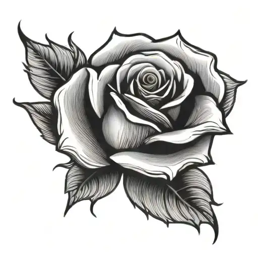 Rose With Fire Rising