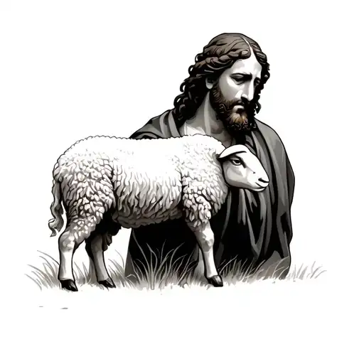 The Lost Sheep With Jesus Christ