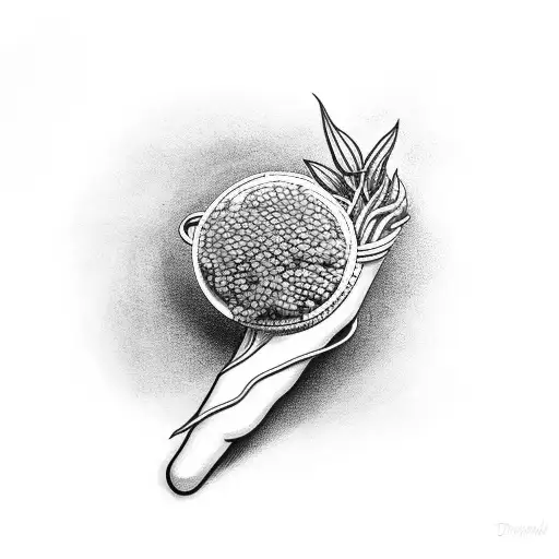 Drumsticks Entwined With A Coffee Plant