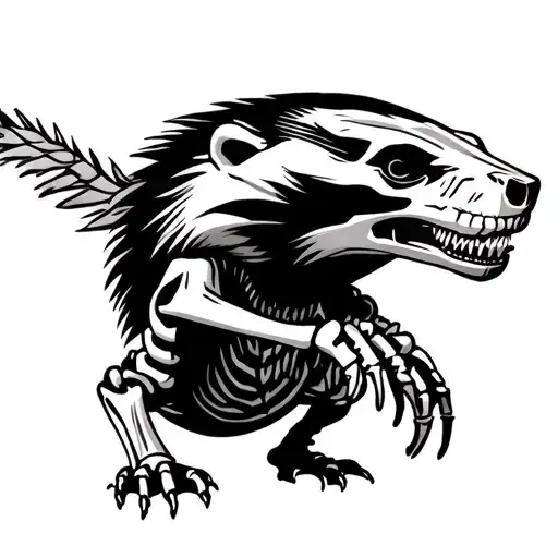 Honey Badger Skeleton