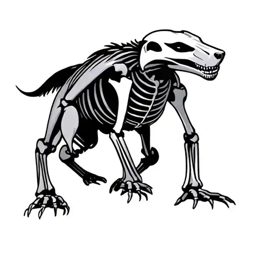 Honey Badger Skeleton