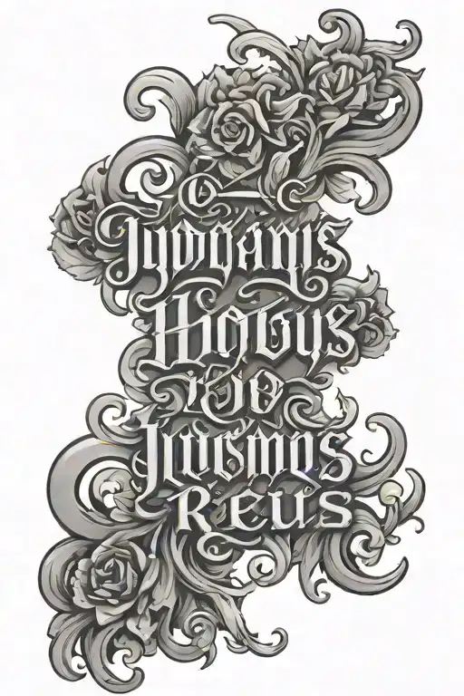 Create A Tattoo Lettering From This Phrase Judicandus Homo Reus