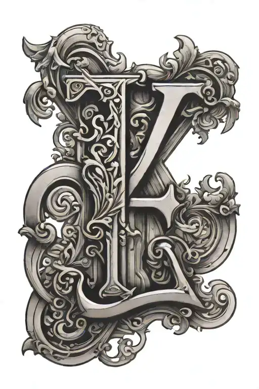 Letter J And E Fused Together In A Creative