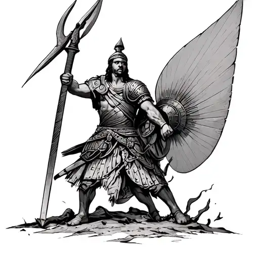 Tattoo Idea For The Hip Where The Ancient Macedonian Soliders Carry The Big Spear Into War