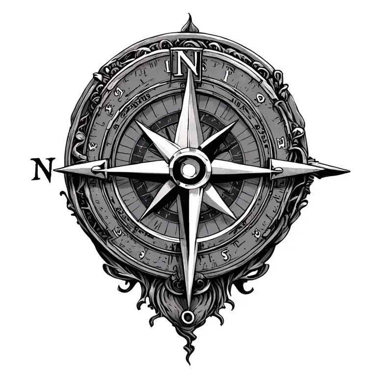 Steam Punk Compass Rose