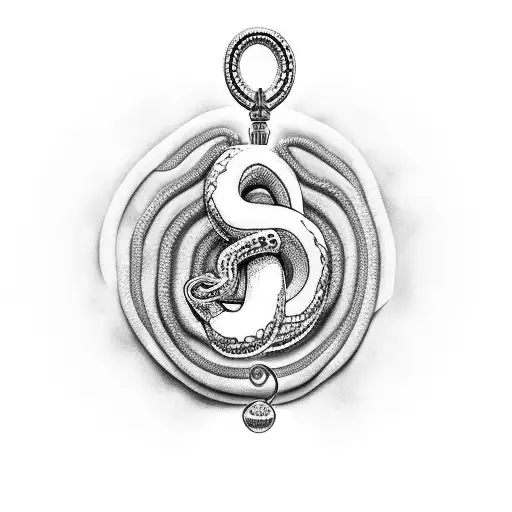 Rosary Beads Morphing Into A Snake