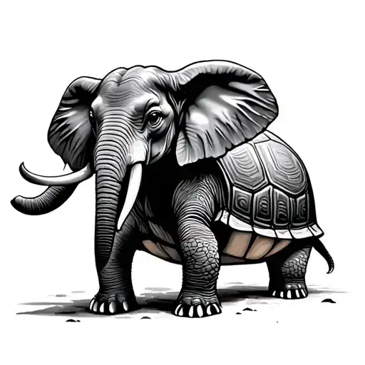 Elephant And Turtle