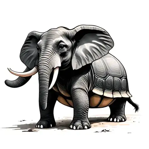 Elephant Talking To A Tutle