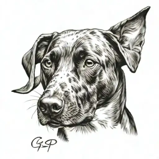 Gsp Dog Pointing Forward With Wrist