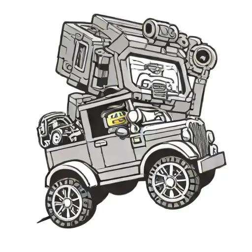 Lego And Car Driving