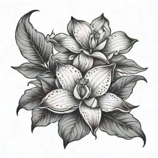 Dove Orchid And Lotus