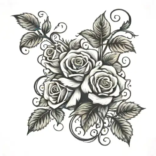 Vine And Roses Growing Length Wise With The Word Always Through It