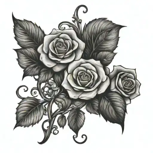 Vine And Roses Growing Length Wise With The Word Always Through It