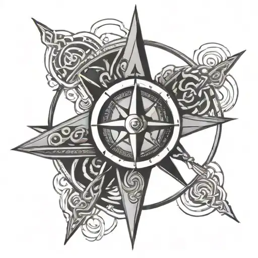 Compass And Celtic Symbol Of Friendship Symbolized By Kakashi