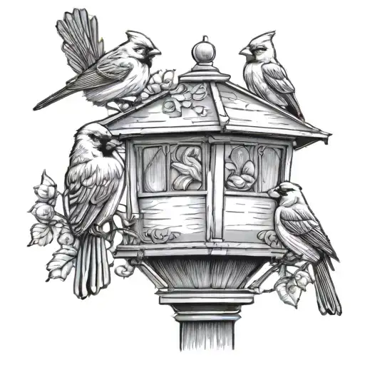 Cardinals Jays Finches And Crows On A 3 Headed Lamppost With An Anti Squirrel Bird Feeder