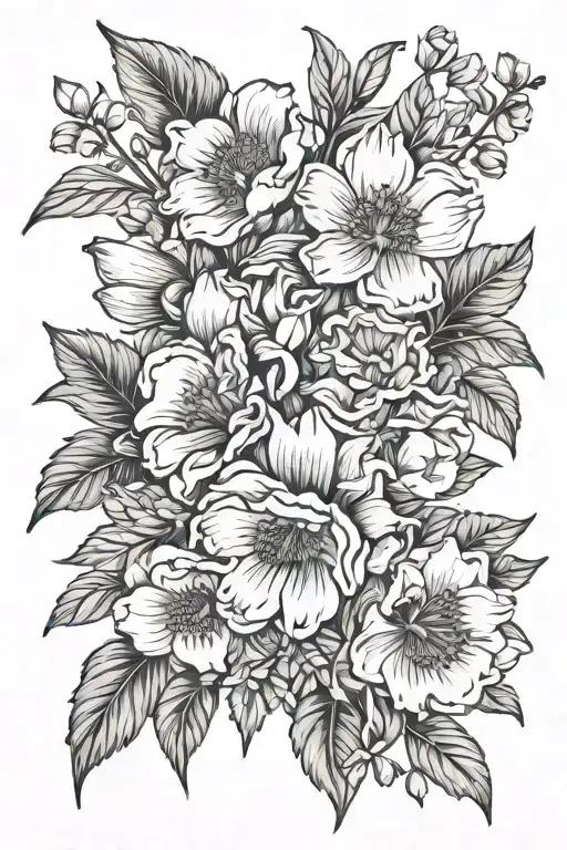 Birth Flowers Boquet May September And August Birth Flower