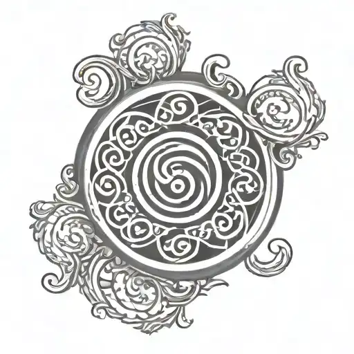 Triskel Breton Circle Triskel Sign