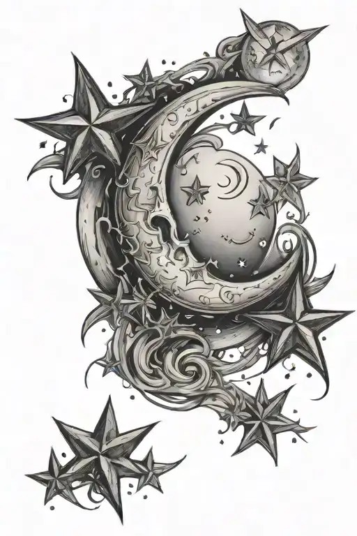 Moon And Stars