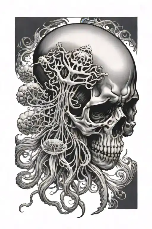 Skull In Jellyfish