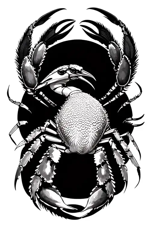 Crab Turning Into A Peacock