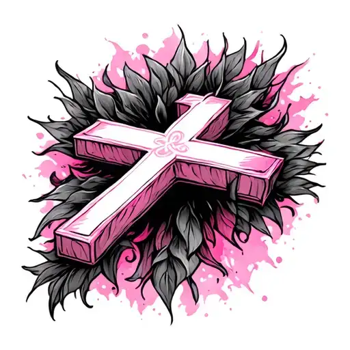 Pink Christian Cross
