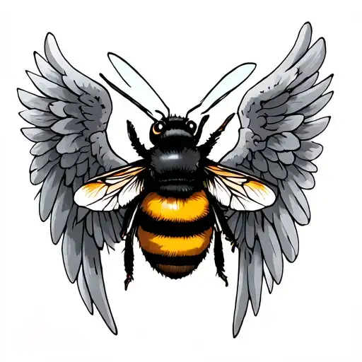 Angel Wings And Bumblebee