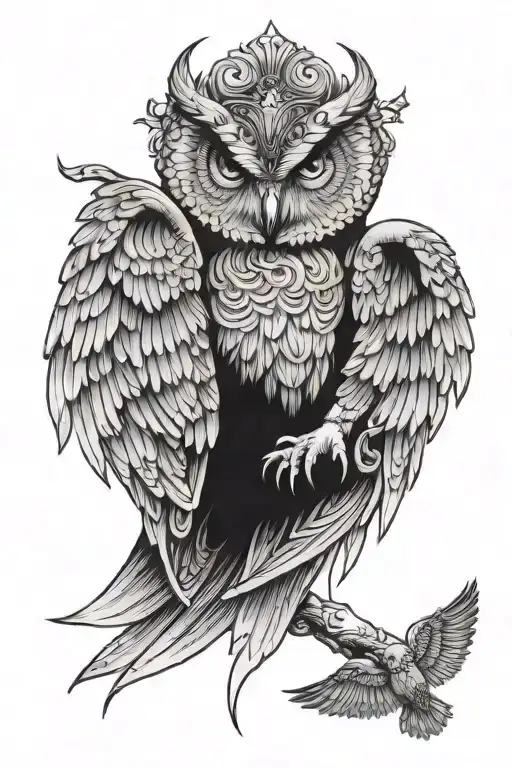 Cherubim 6 Winged Owl