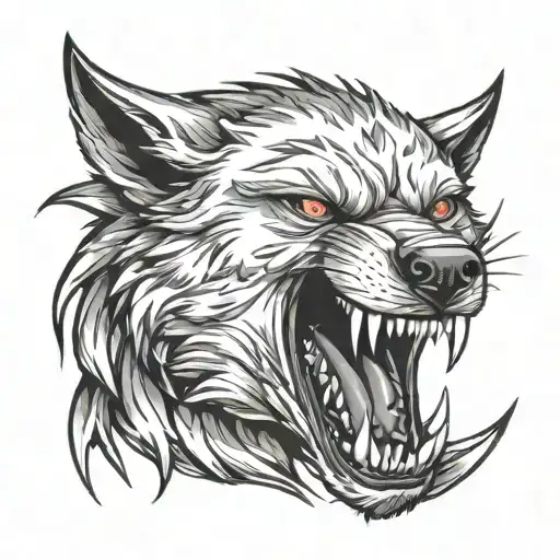 Angry Wolf Claws Marks On Skin