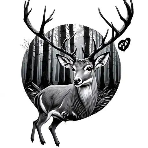 Deer In Woods