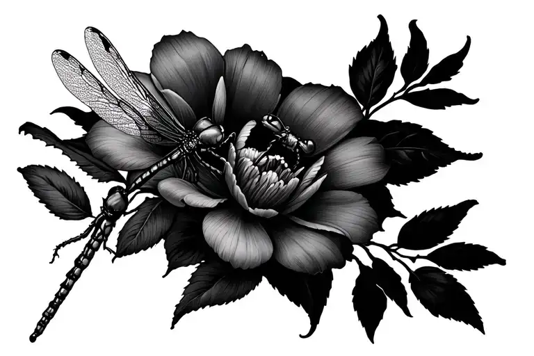 Pinky Promise With May And September Birth Flowers And Dragonfly