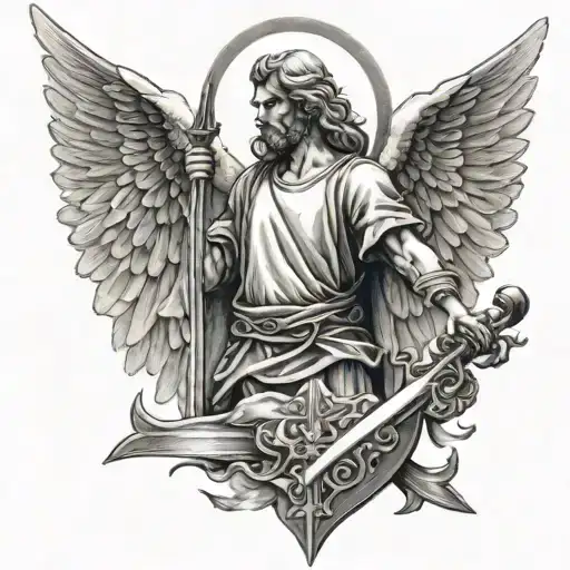 Bible Accurate Angel Holding A Sword