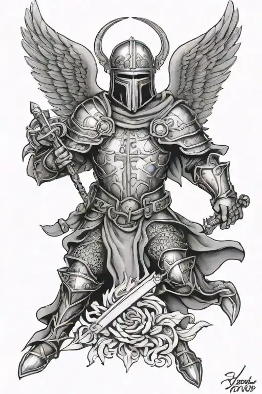Crusader Man Angel