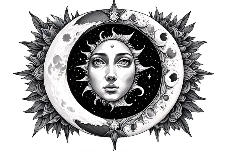 Sun And Moon Surrounded