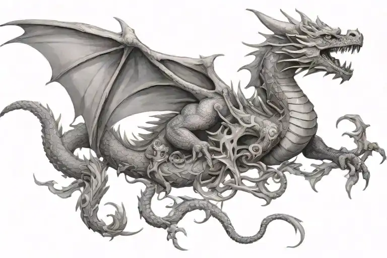 Dragon Surrounding Treasure