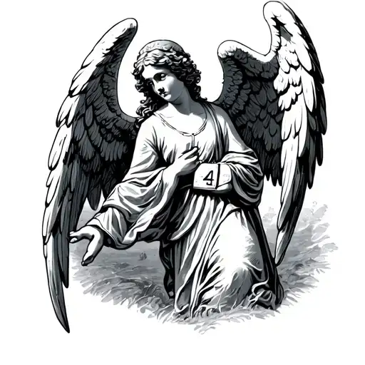 Mr Kipling Angel Slice With A Number 4 On It