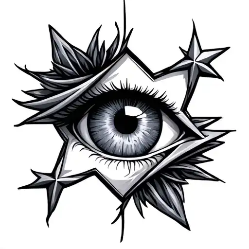 Star With Eye Inside