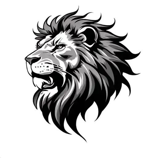 Front Lion Head