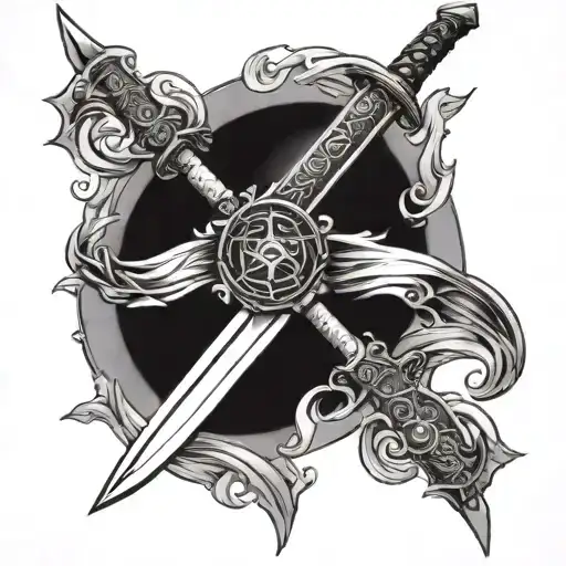 Moon Sun Katana Sword