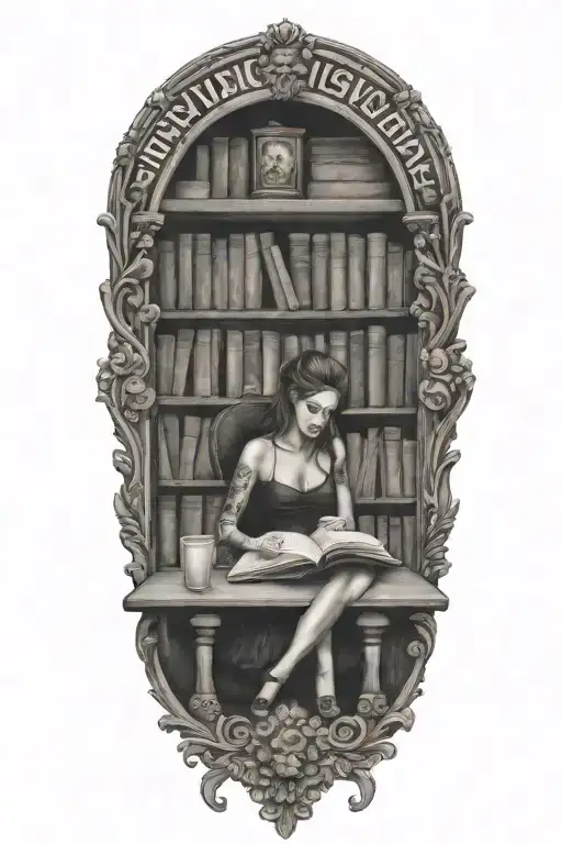 Loved To Read Coffee And Lipstick She Lived Adventures And Now Reads In Heavens Library