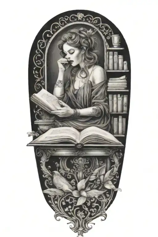 Loved To Read Coffee And Lipstick She Lived Adventures And Now Reads In Heavens Library