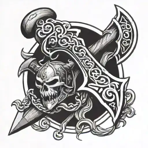 Viking Swinging Axe Inspired By Venom