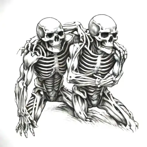 Skeleton Wrestlers