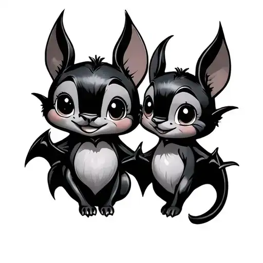 Cute Disney Bat Best Friends
