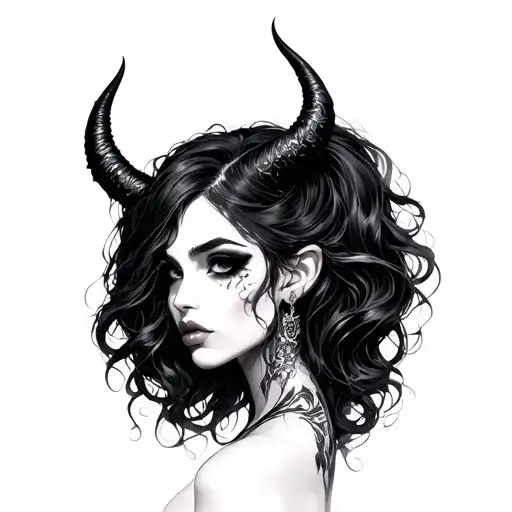 Dark Demon Sexy Girl