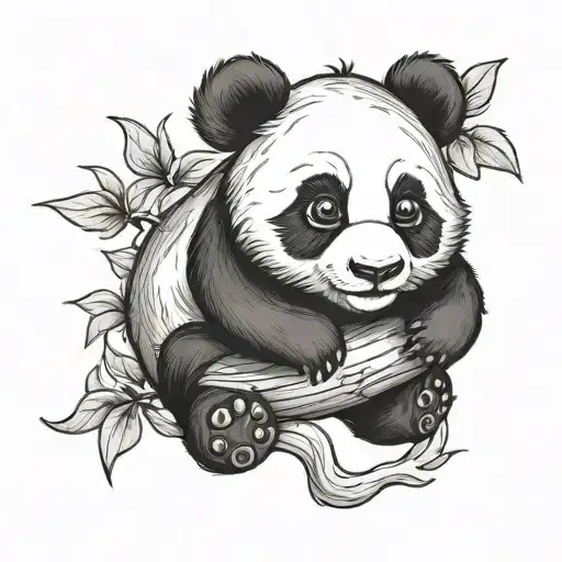 Rolling Baby Panda