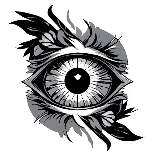 Akatsuki Minimalista Of The Saringan Eye And Separately Mescla With A Leo Sign